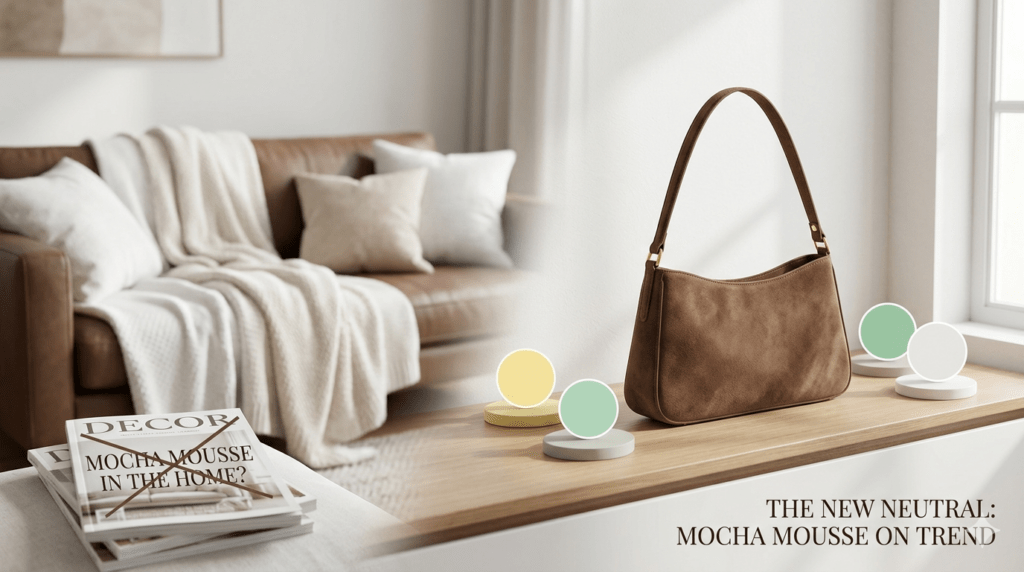 Mocha Mousse: Warum die Trendfarbe 2025 jetzt 2026 deine Tasche erobert (und die Couch verlässt)