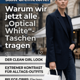 Schneeweiß statt Cremetöne: Warum jetzt viele „Optical White“-Taschen tragen